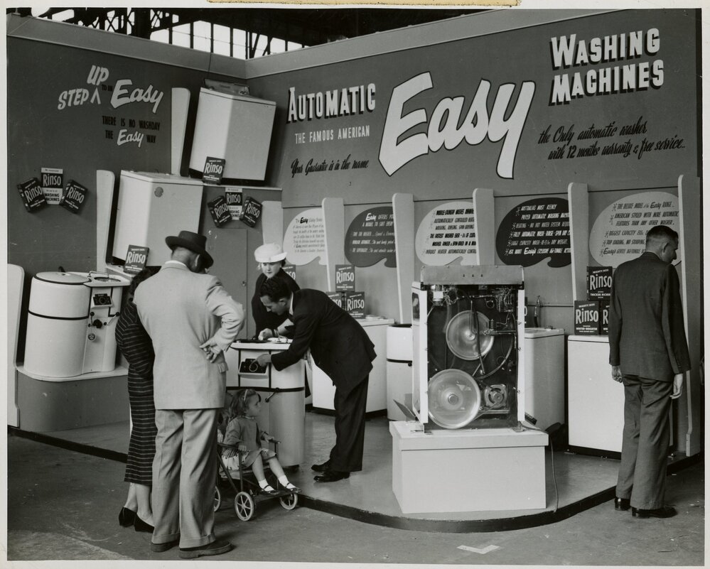 Display of Washing Machines at the Show, 1957