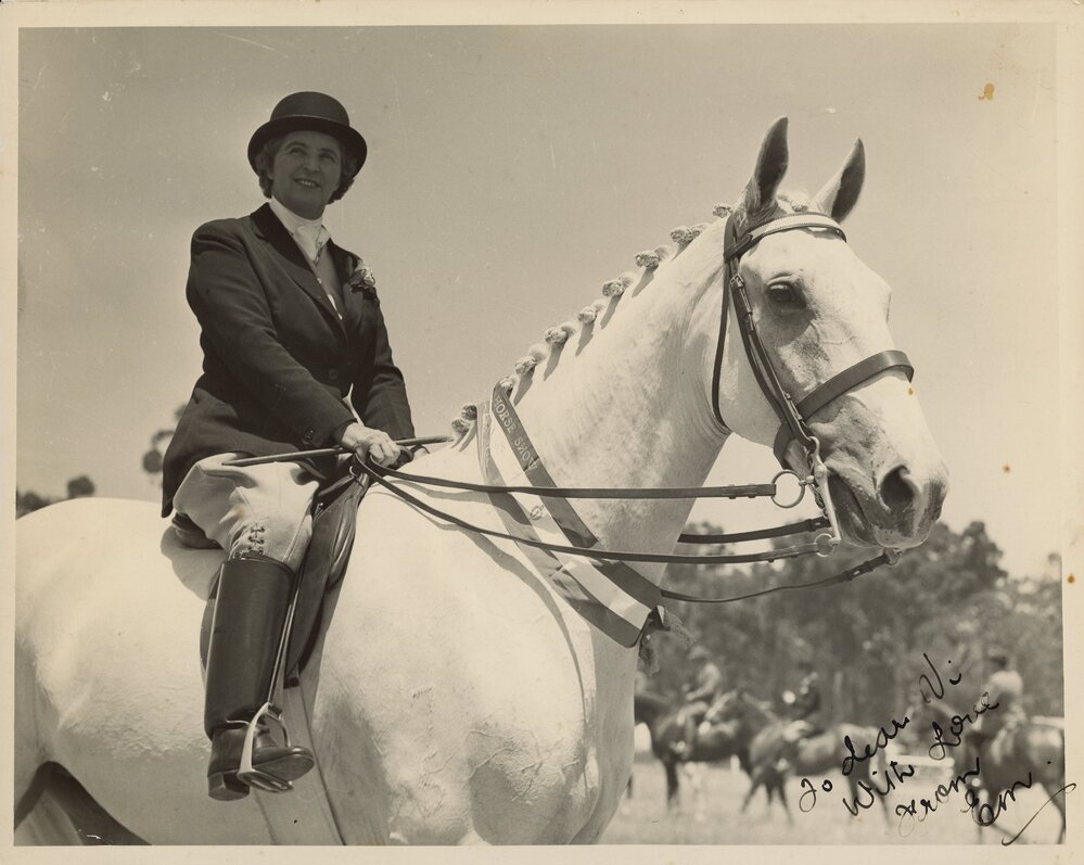 Emily Roach on Horseback, c.1920-1939