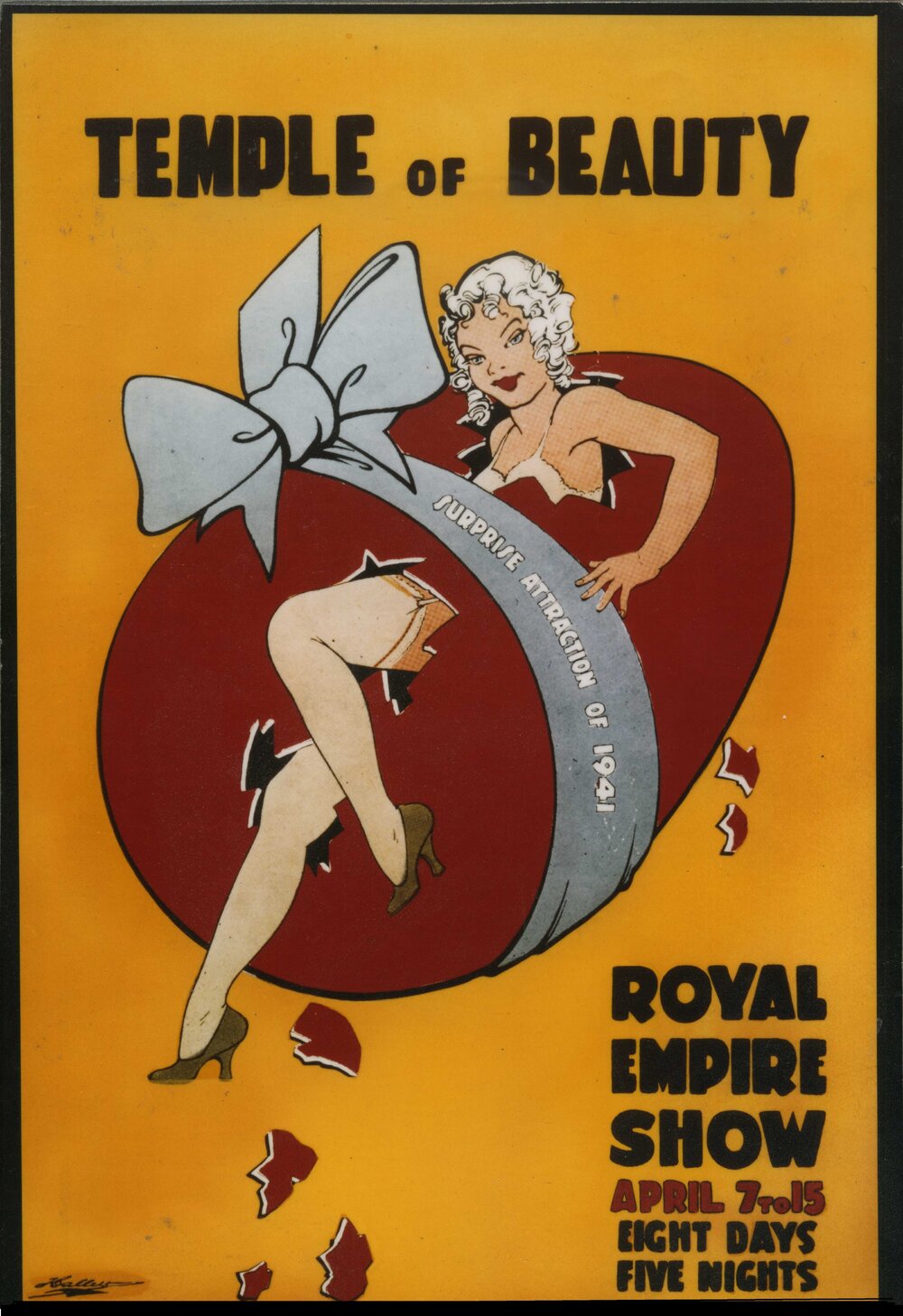 'Temple of Beauty' Show Poster, 1941