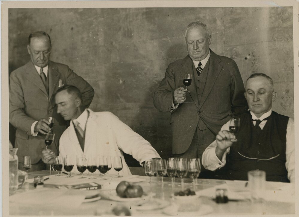 Wine Judging with Arthur Kelman, c.1933