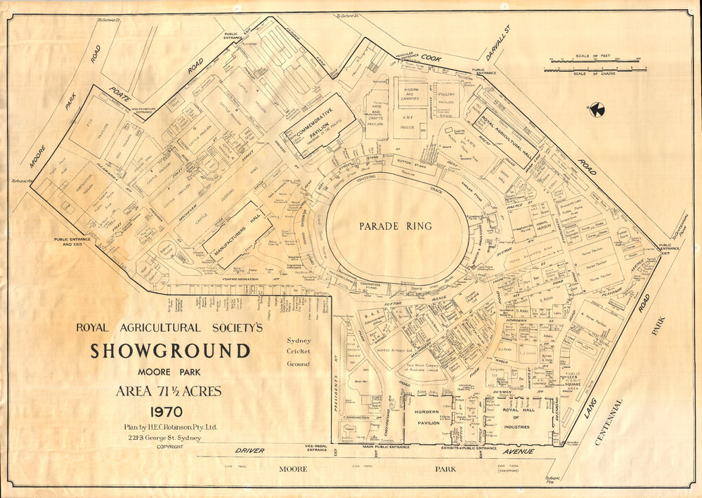 Moore Park Showground, 1970