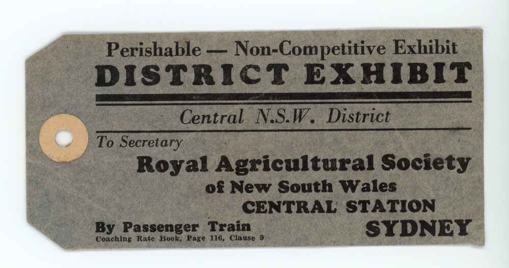 Label: Railway Train Goods c.1940s-1950s