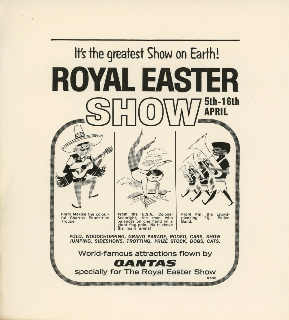 Advertising Royal Easter Show 1963