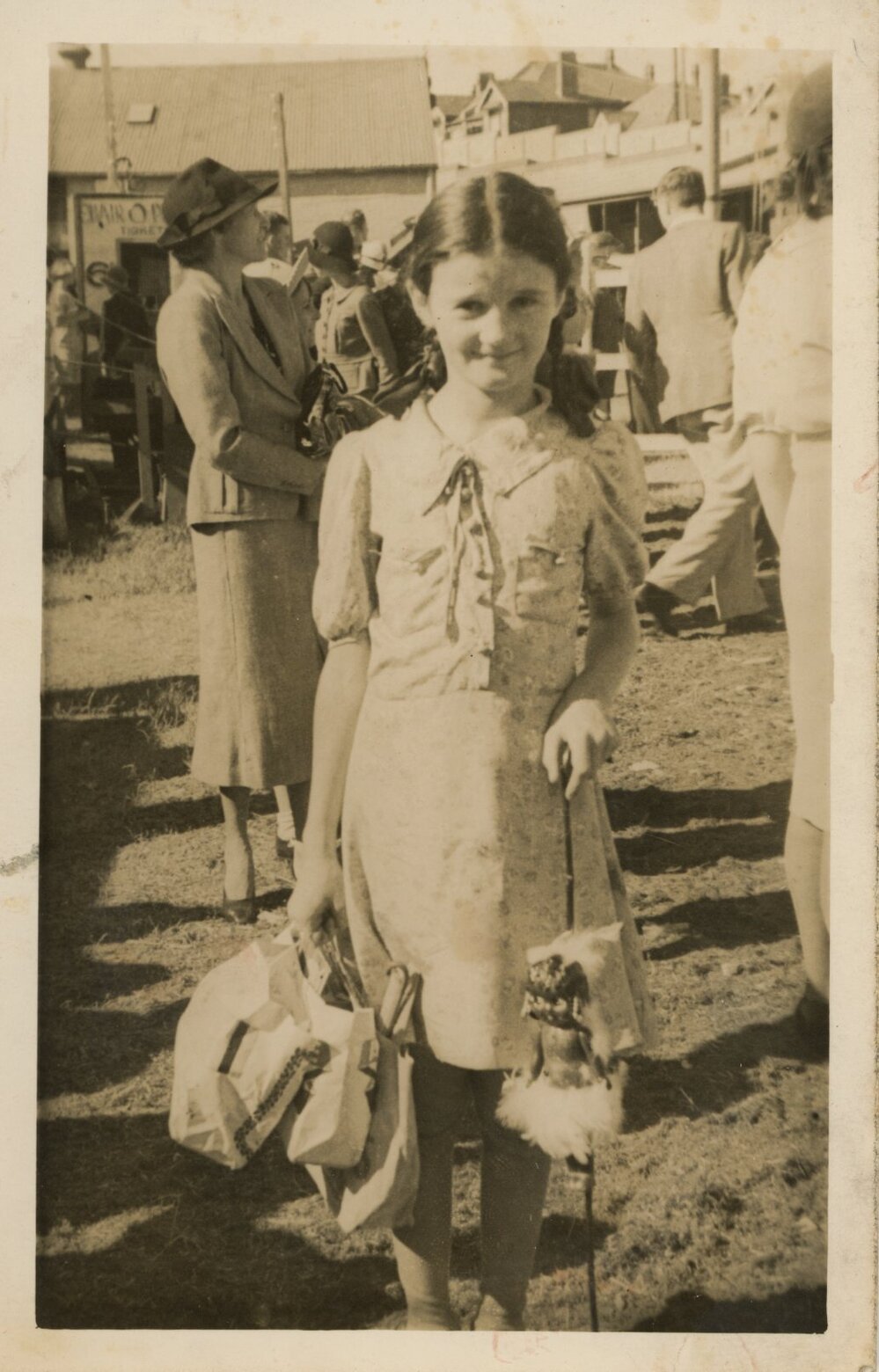 Girl with Showbags, c.1934