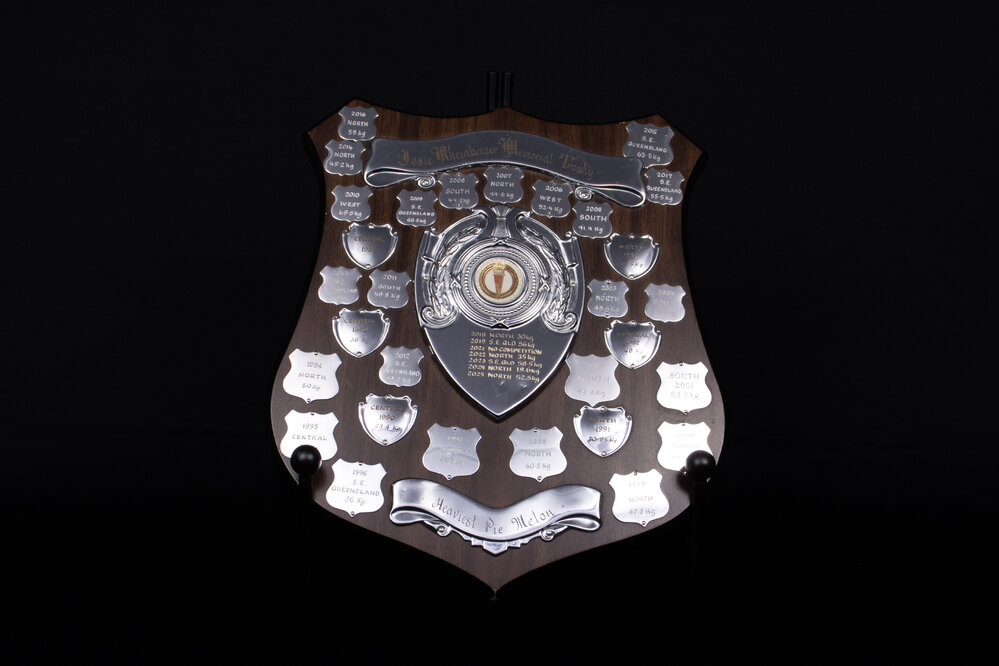 Josie Rheinberger Perpetual Trophy for the Heaviest Pie Melon
