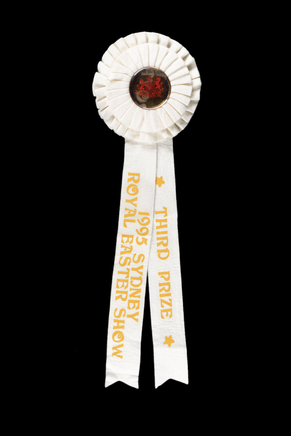 Third Prize Rosette, 1995