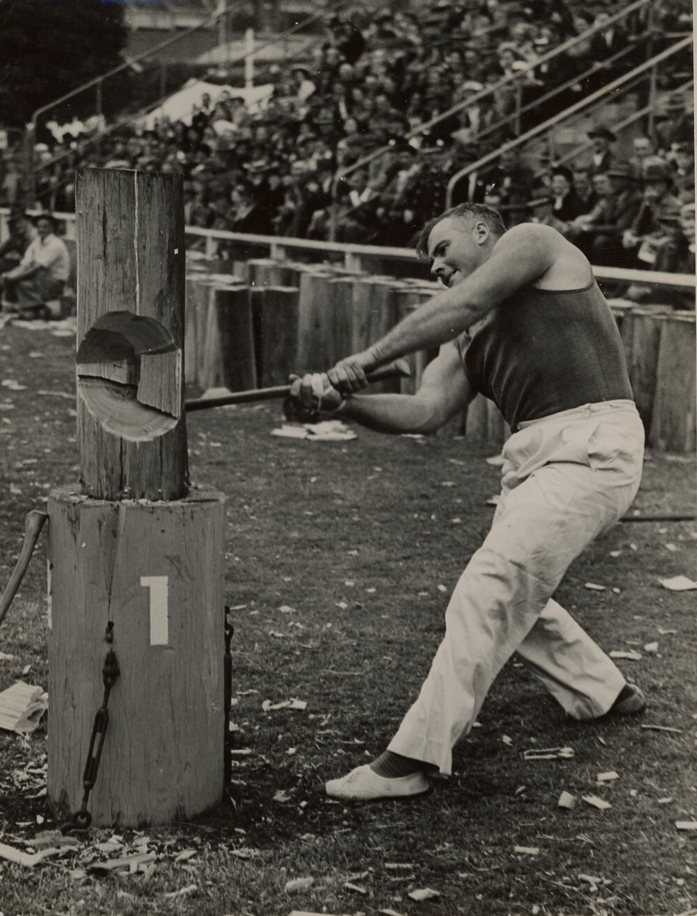 Woodchop Standing Block, c.1948