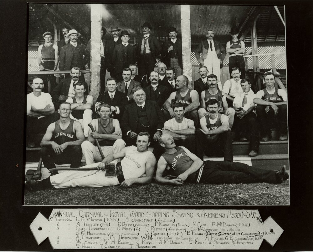 Royal Woodchopping, Sawing &amp; Axemen's Association, 1910