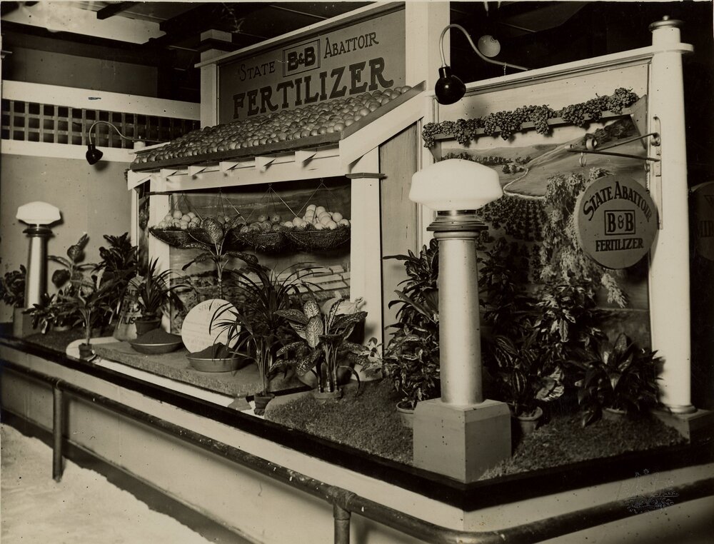 State Abattoir Fertilizer Display, 1932