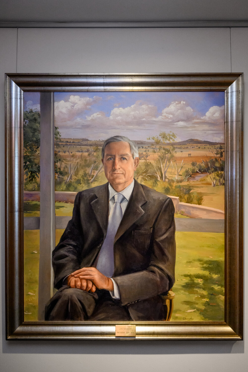 Portrait of J R Vickery