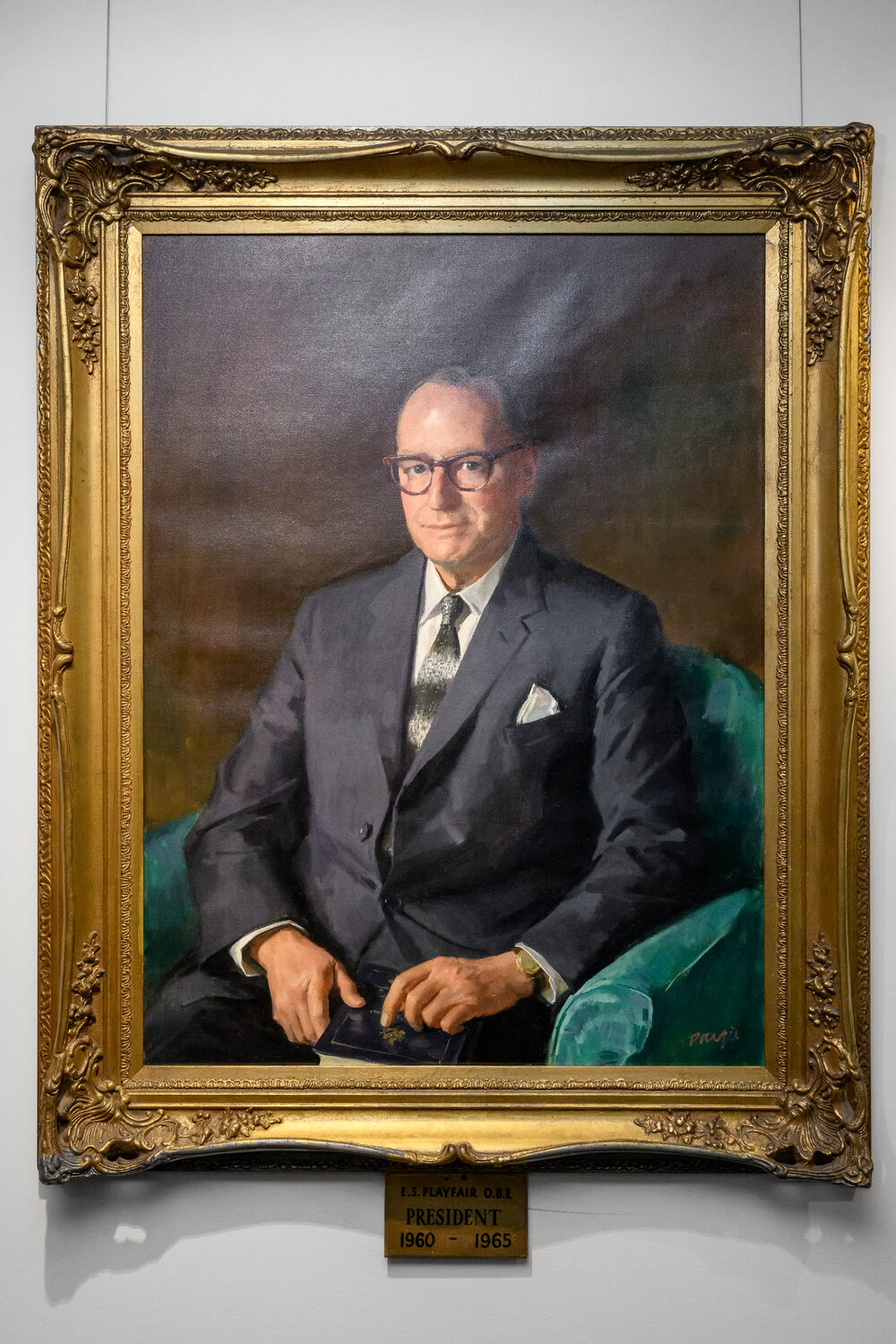 Portrait of ES Playfair OBE