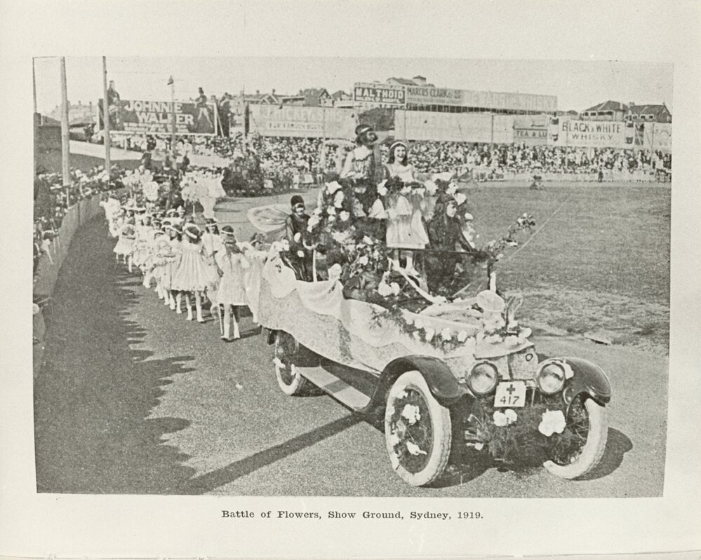Battle of Flowers at Sydney Showground, 1919