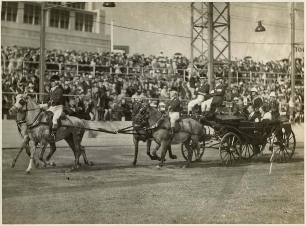 Caleche with Dignitaries in Main Arena, c.1940