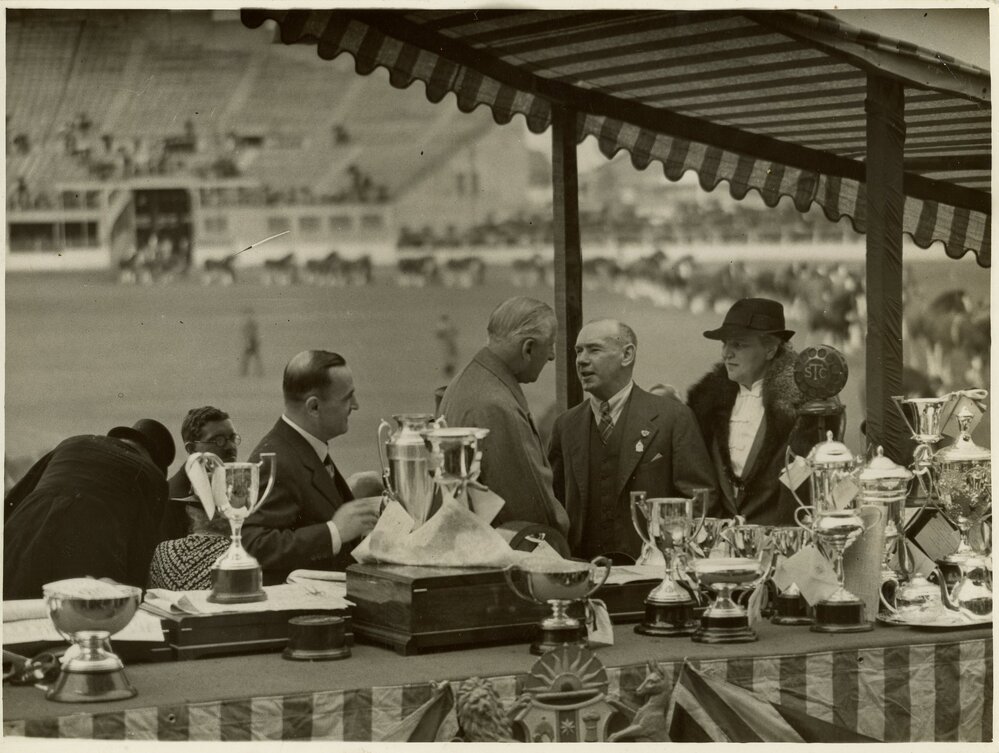 Trophy Table in Main Arena, c.1940