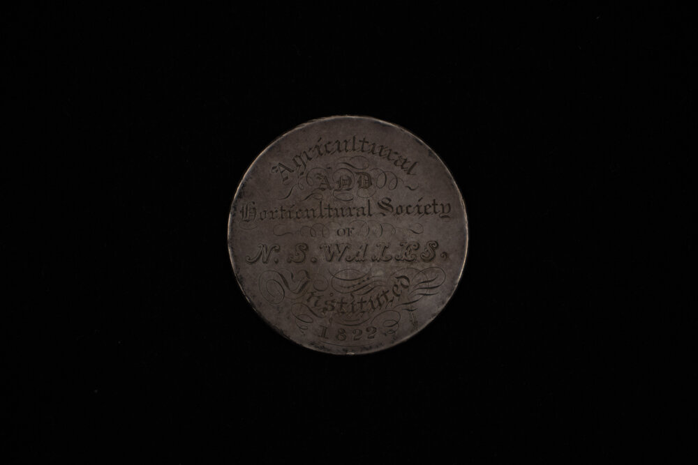 Medallion Awarded to Jamison for Blood Stallion, 1827