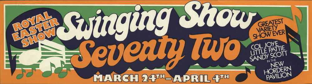'Swinging Show Seventy Two' Poster, 1972