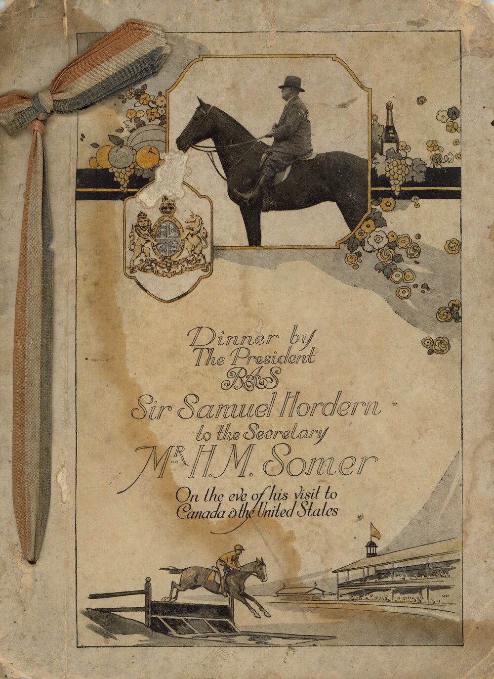 Dinner Program, 1922