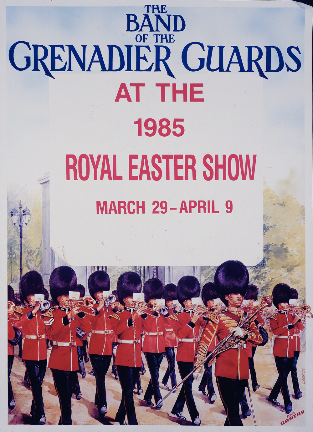 'The Band of the Grenadier Guards' Show Poster, 1985