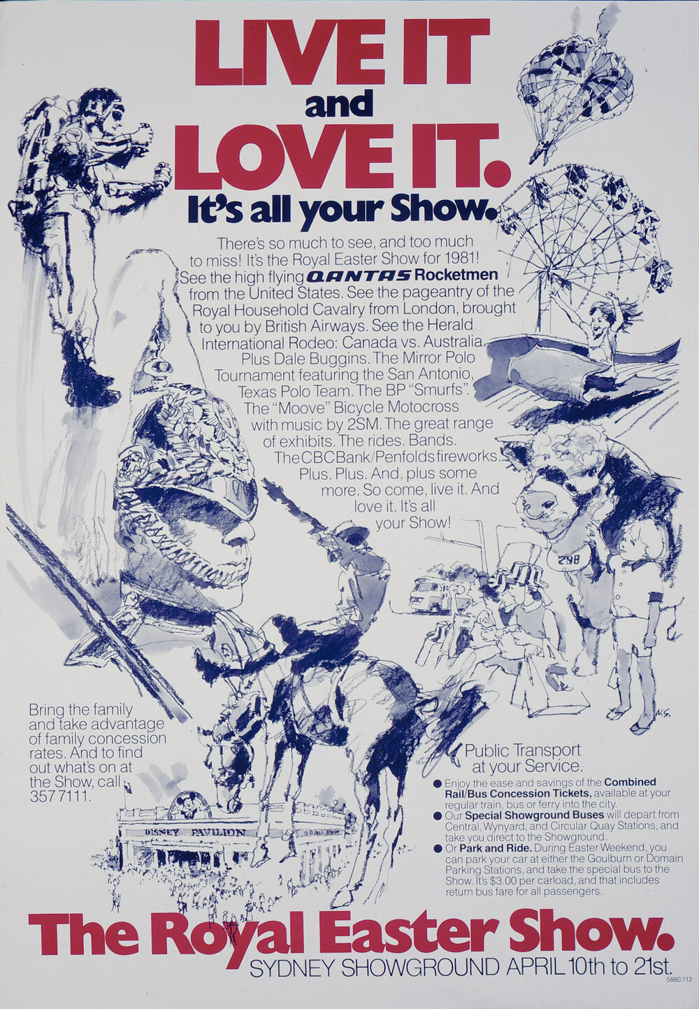 'Live It and Love It: It's All Your Show' Poster, 1981