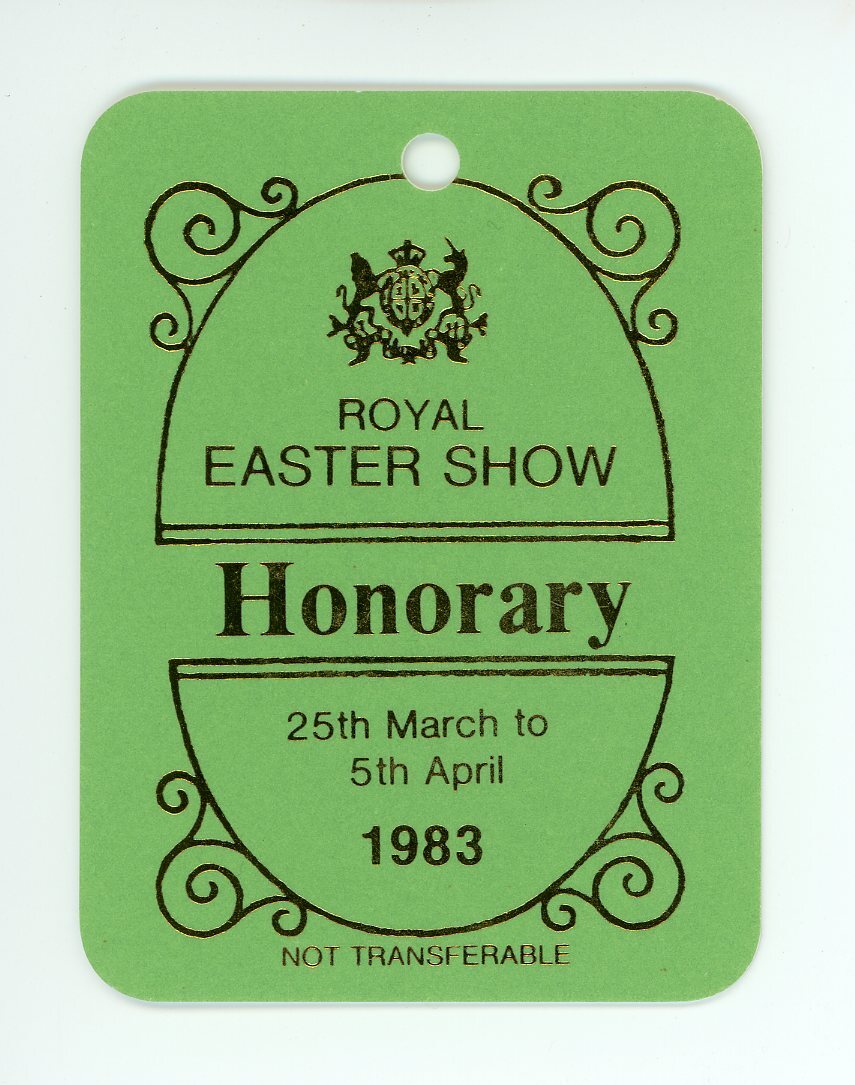 Green Honorary Pass, 1983