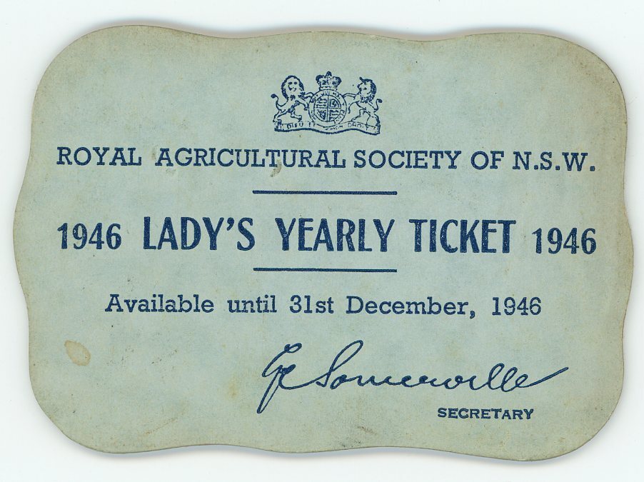 Lady's Tickets, 1946