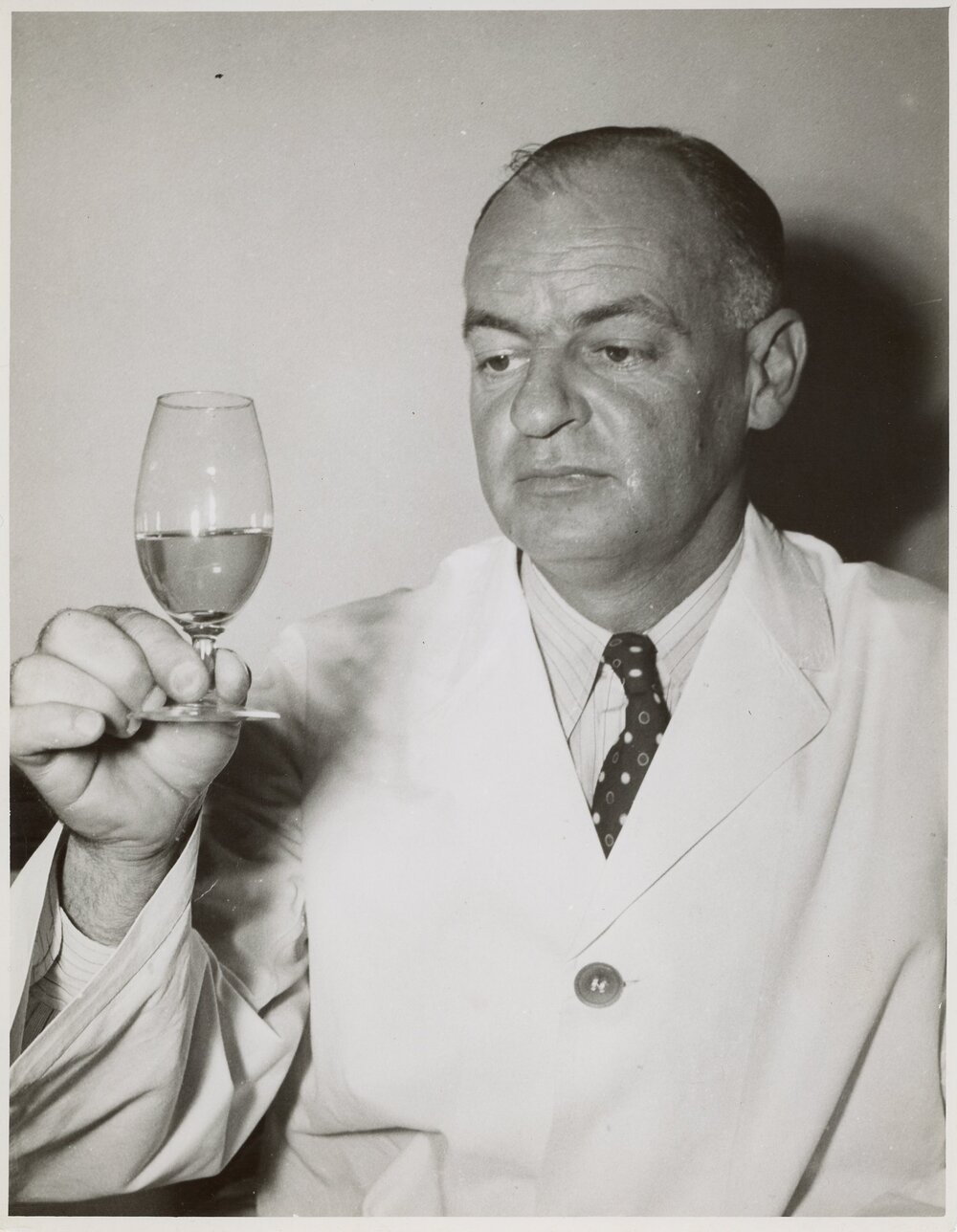 Wine Judging - Examining Colour, 1951