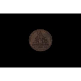 Medallion Awarded to Harris for Trotting Filly, 1885