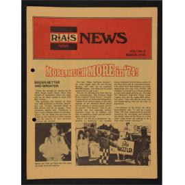 RAS News, March 1974