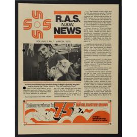 RAS News, March 1975