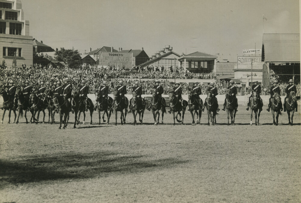 NSW Mounted Police in Main Arena, c.1940