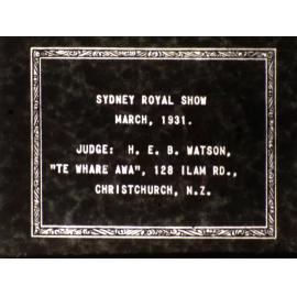 'Sydney Royal Show', 1931
