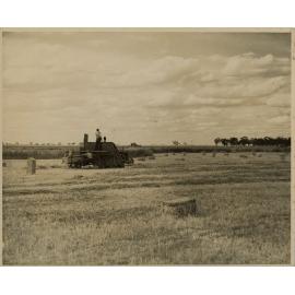 Group of Farmers Making Hay Bales, c.1940