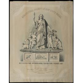 Certificate Awarded to Paskin for Needlework - Highly Commended, 1876