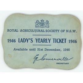Lady's Tickets, 1946