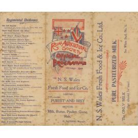 Booklet: Official Programme Royal Easter Show 1901