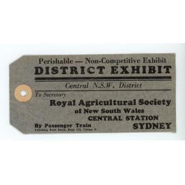 Label: Railway Train Goods c.1940s-1950s