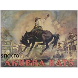 'Stick to Akubra Hats' Poster, c.1930s