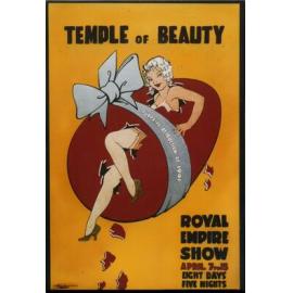 'Temple of Beauty' Show Poster, 1941