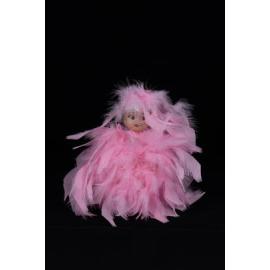 Pink Feather Kewpie Doll, 1997