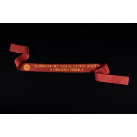 Second Prize Ribbon, 1998