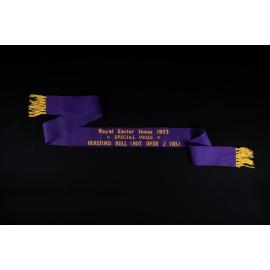 Special Prize Ribbon, 1953