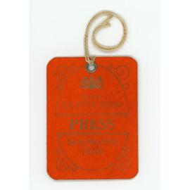 Press Admission Pass, 1949