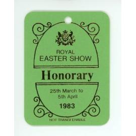 Green Honorary Pass, 1983