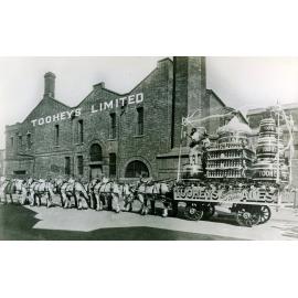 Clydesdale drawn wagon, c.1915
