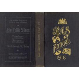 RAS Annual, 1916