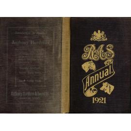 RAS Annual, 1921