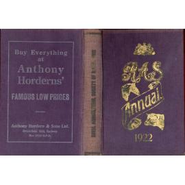 RAS Annual, 1922