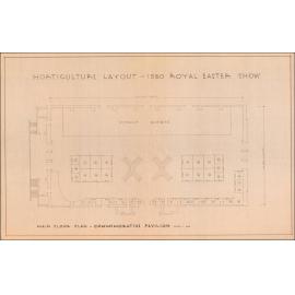 Moore Park - Commemorative Pavilion Main Floor Layout, 1980