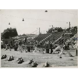 Double Handed Sawing Competition, 1951