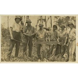 Group of Axemen with Jack Machon